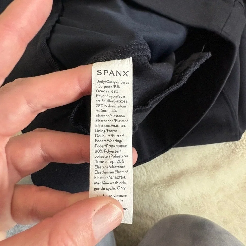 NWT SPANX PerfectFit Ponte Flare Pant Women's M Classic Navy Slimming Workwear - Picture 9 of 11